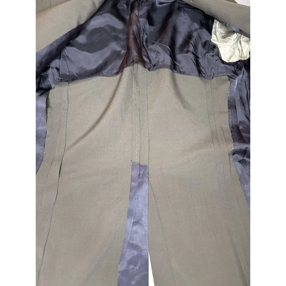Vintage Brooks Brothers Men's 38L Long Gray Wool‎ Blazer Jacket Made in USA